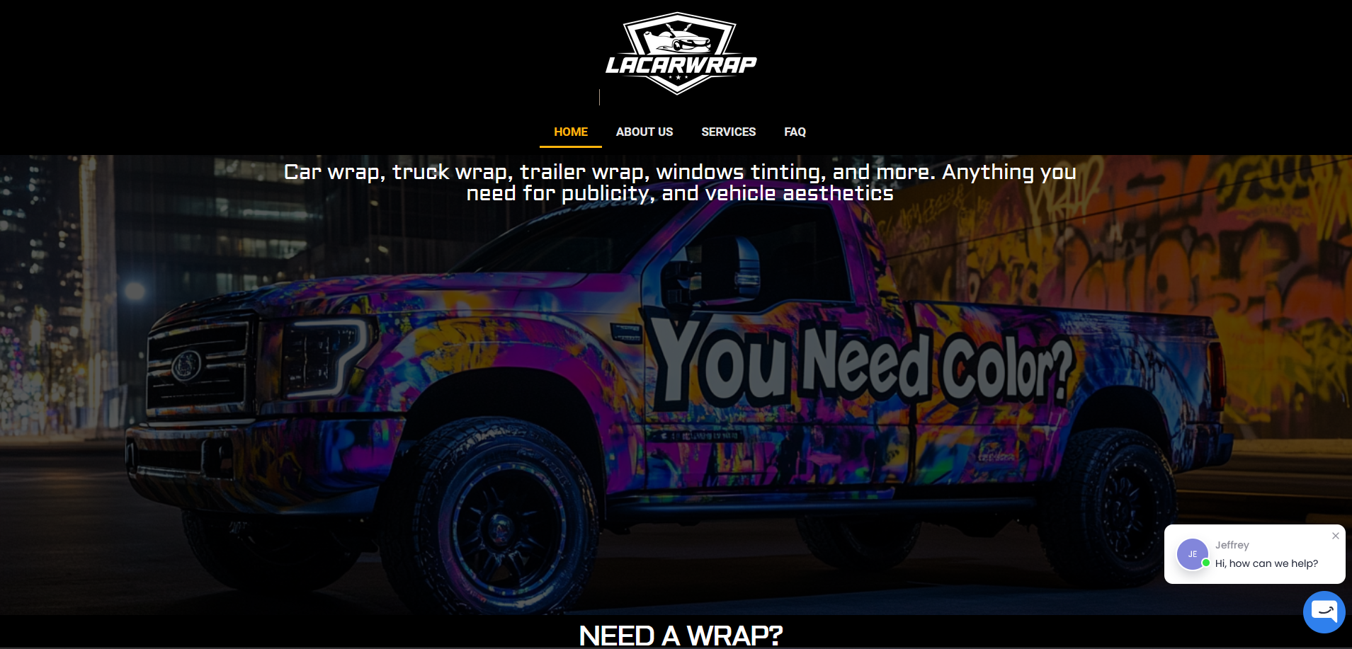 Client: LaCarWrap - The client shared their vision for the website, and we brought it to life.